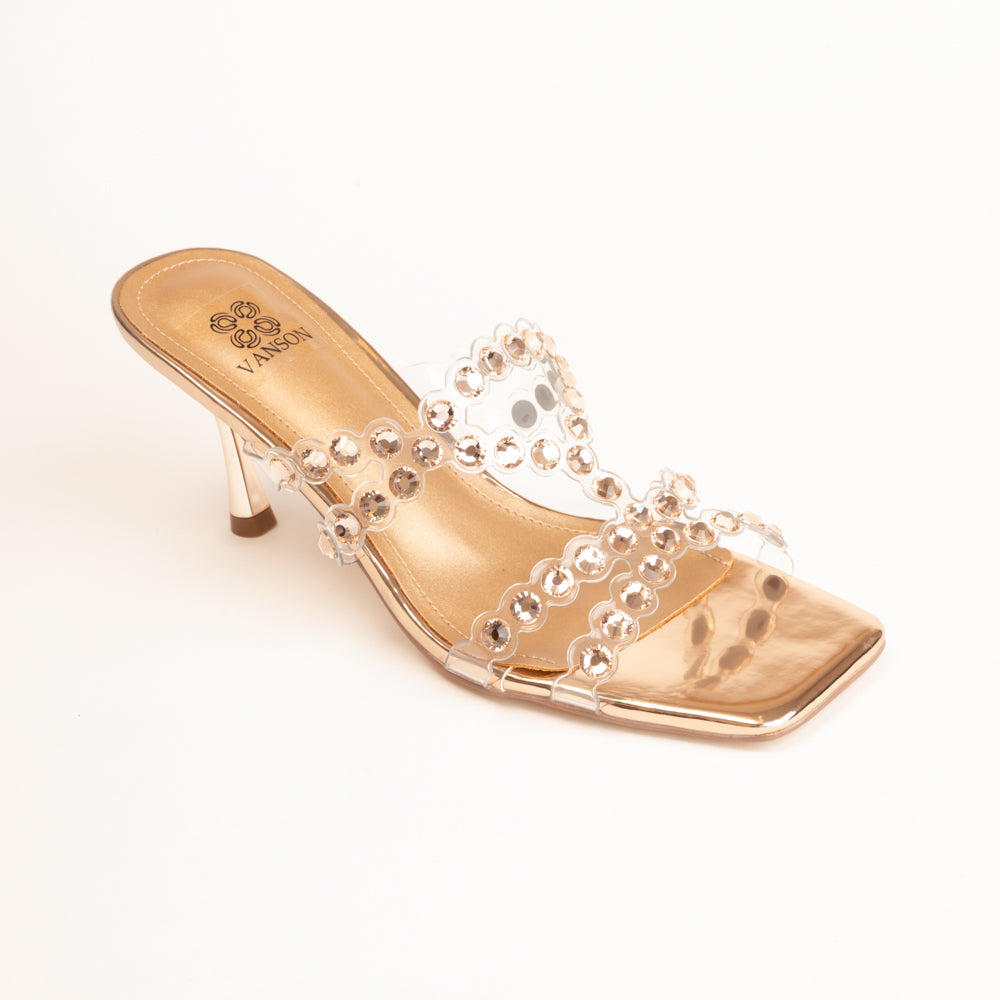 GOLD POX-Embellished Heel in-Champagne.