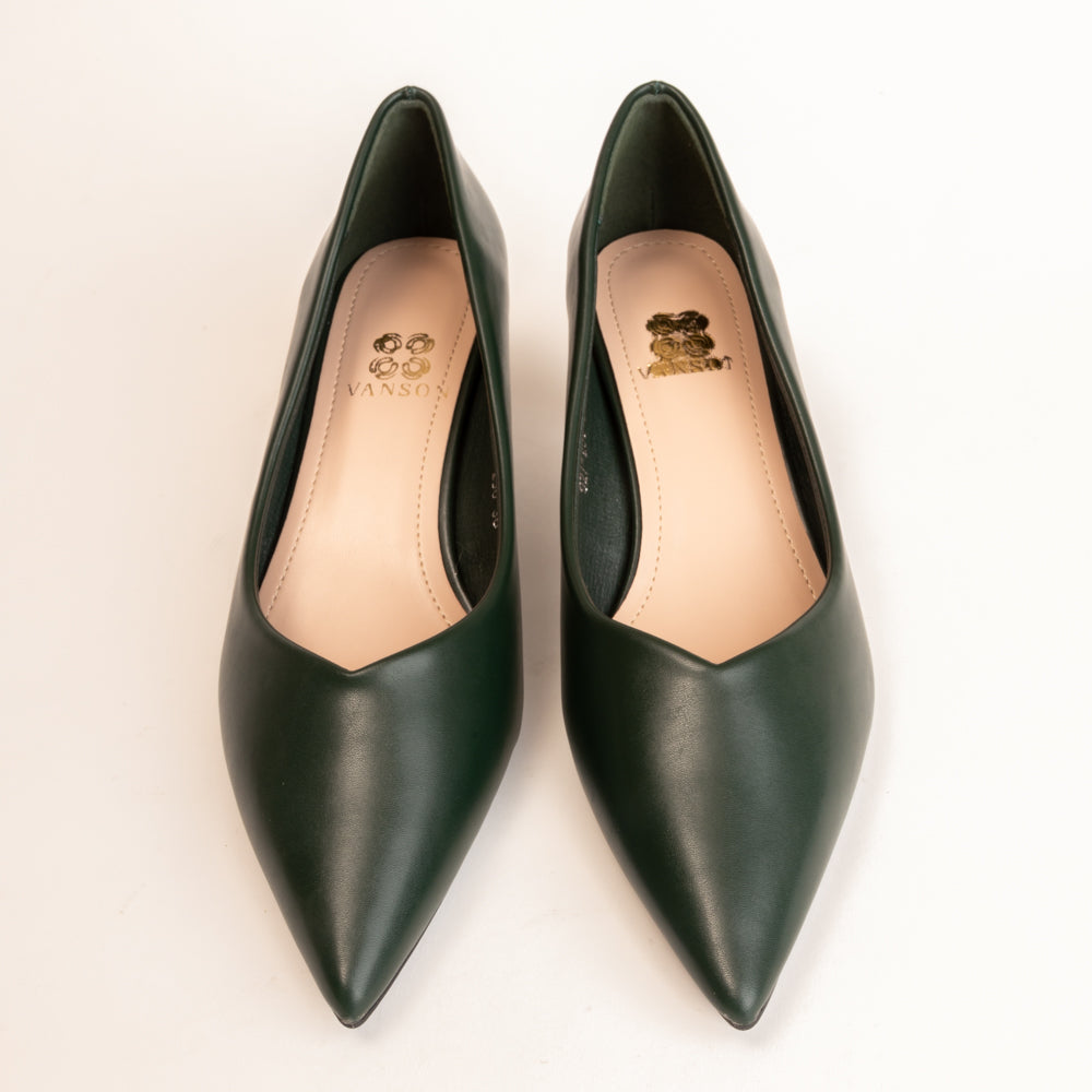 BABY's BREATH-Pumps in-Dark Green.