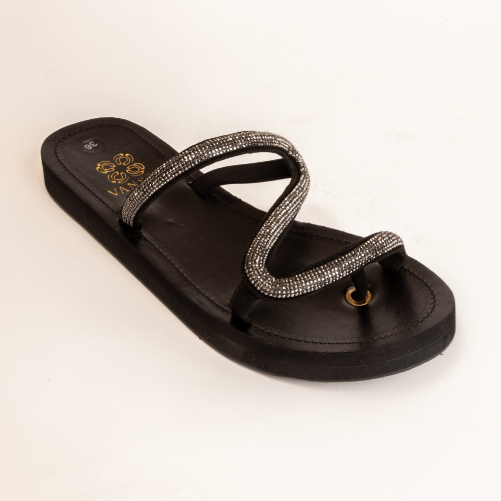 ZEALOUS-Festive Flats in-Black.