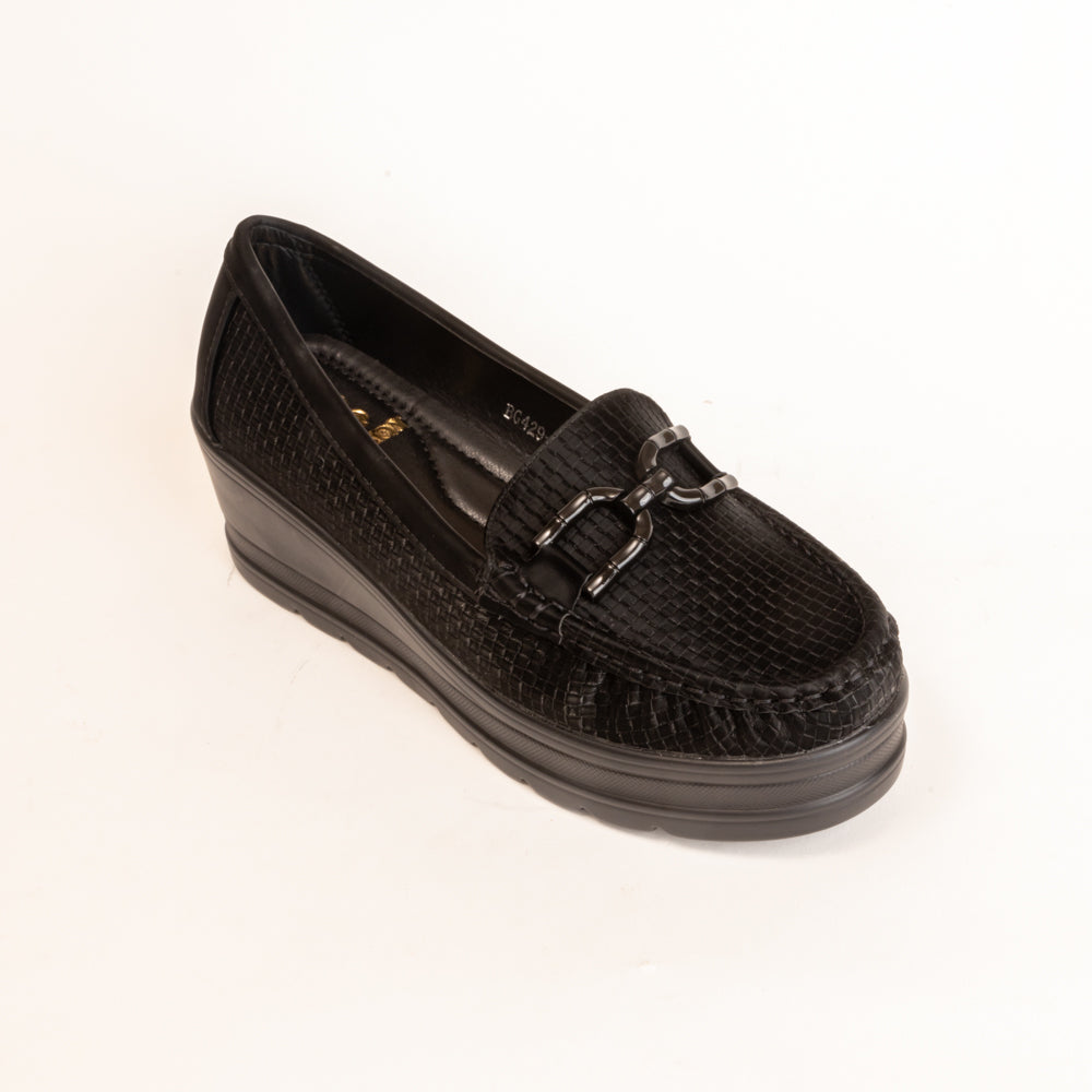 SUGAR CANE-Loafer in-Black.