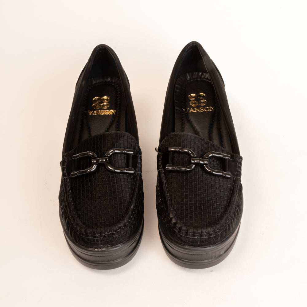 SUGAR CANE-Loafer in-Black.