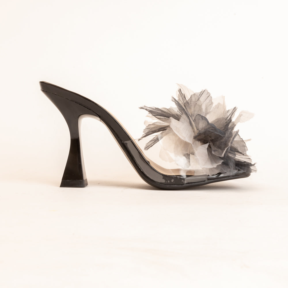 IN BLOOM-Stylish Heel in-Black.