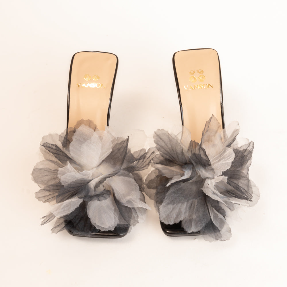 IN BLOOM-Stylish Heel in-Black.