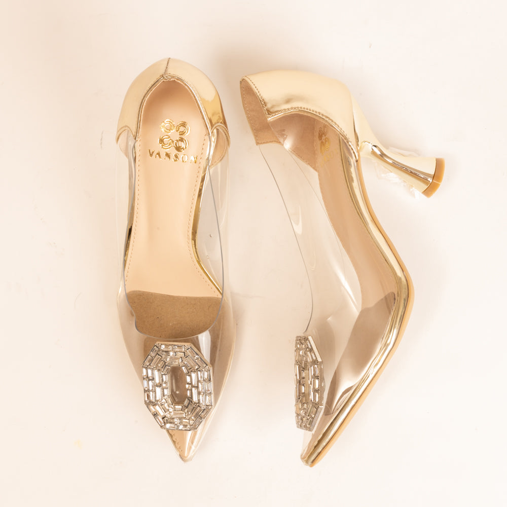 SUN KILLER VIBES-Pumps in-Gold.