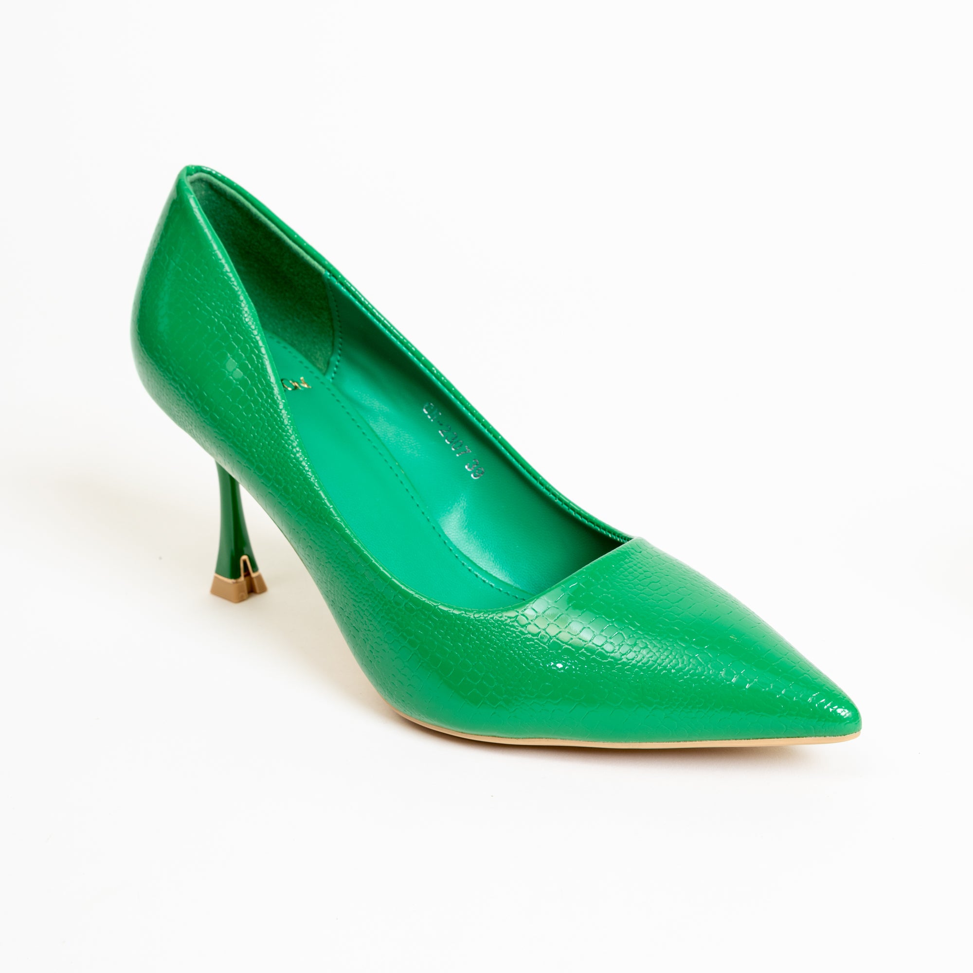 PEACOCK GREEN-Pumps in-Green