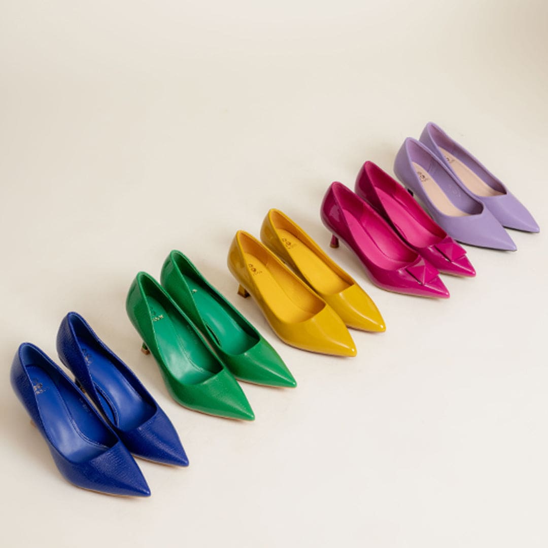 PEACOCK GREEN-Pumps in-Green