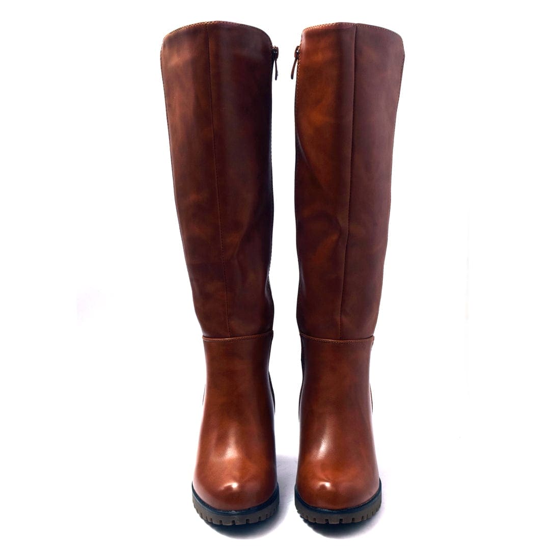 ARIANA- Boots in-Camel.
