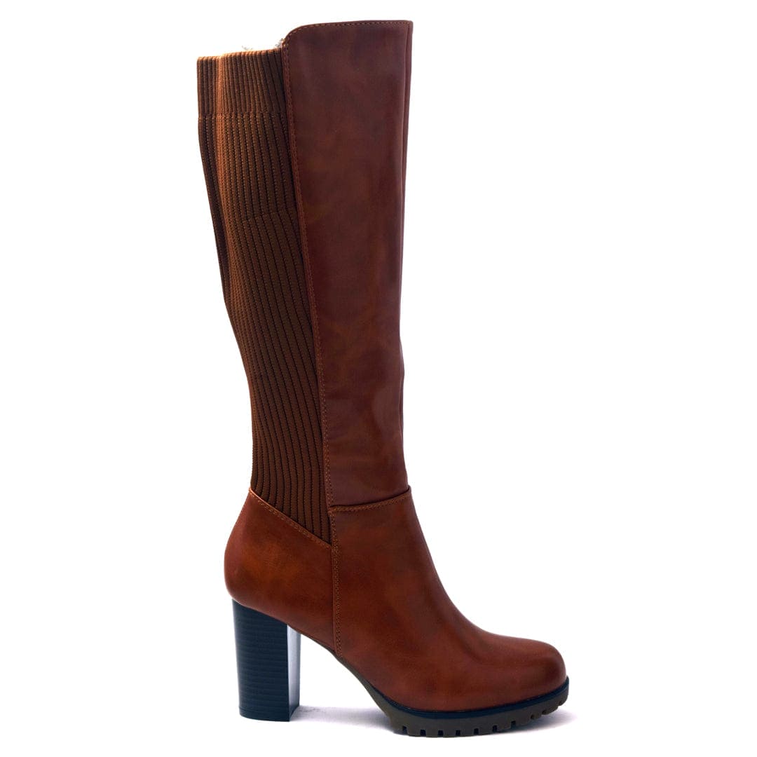 ARIANA- Boots in-Camel.