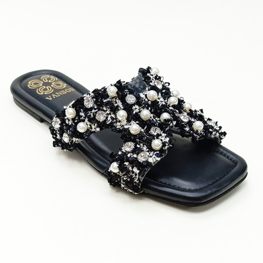 SEA SHORE SLIPPER-Regular Flats in-Cream, Nude & Black.