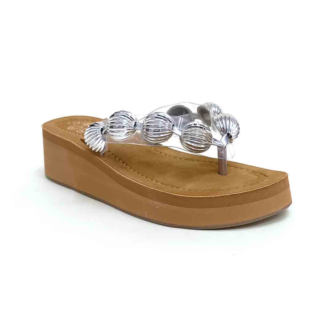BEADY BULB-Regular Wear Wedge in-Antique, Silver.