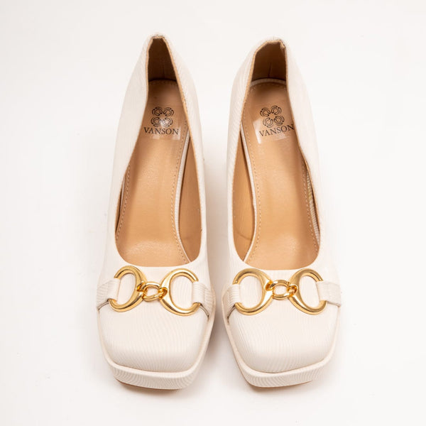 Garda block heel pump cheap