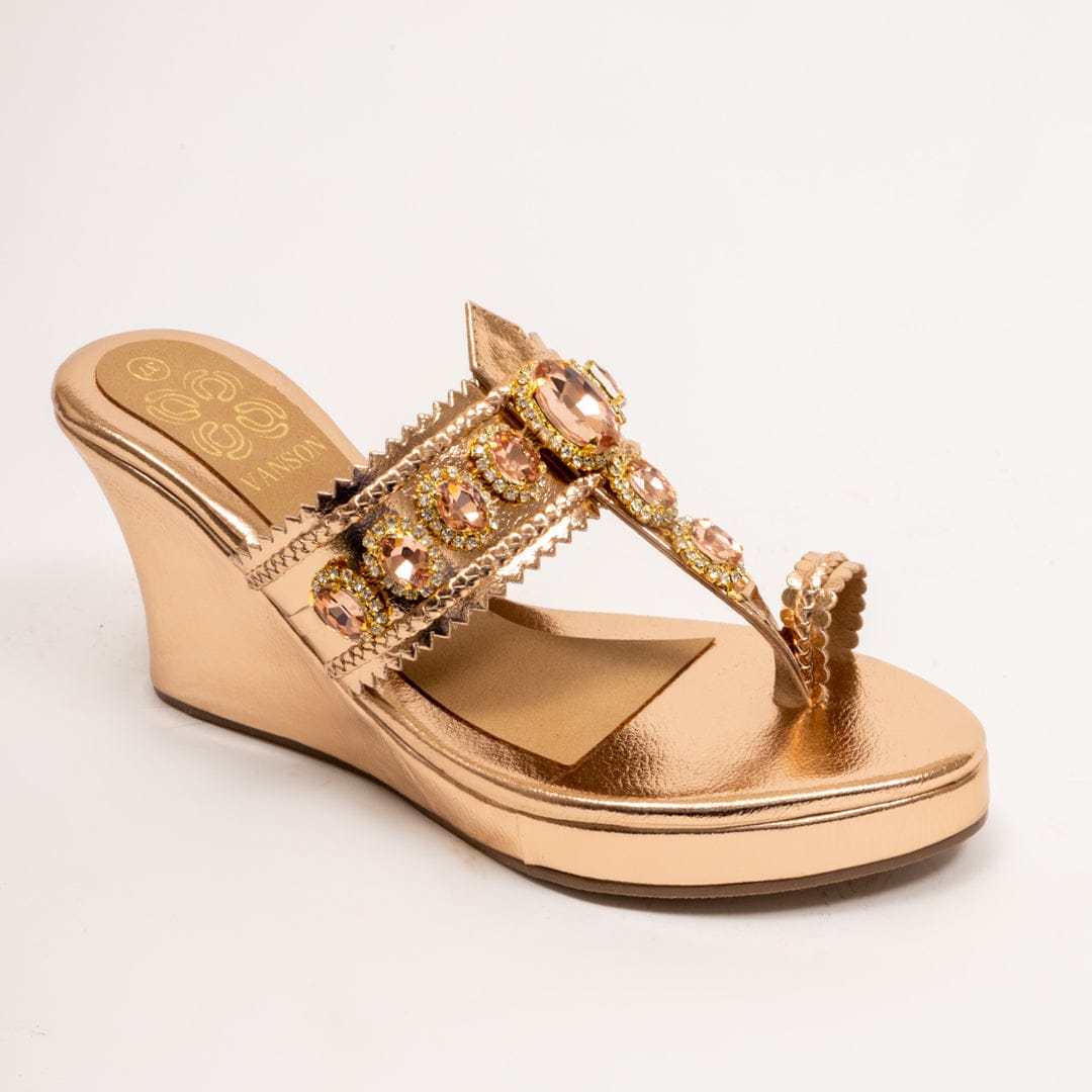WEDGE GLOSS-Ethnic Wedge in-Rose Gold.