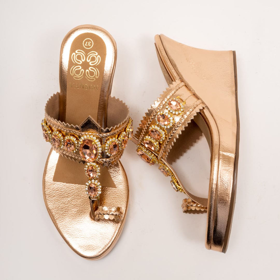 WEDGE GLOSS-Ethnic Wedge in-Rose Gold.