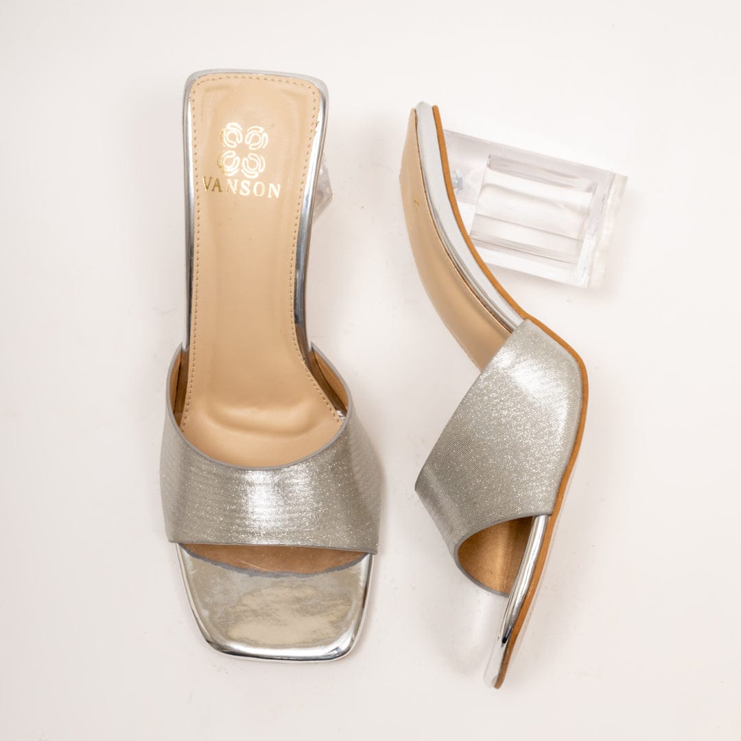 ESTELLA-Eccentric Block Heel in-Silver.