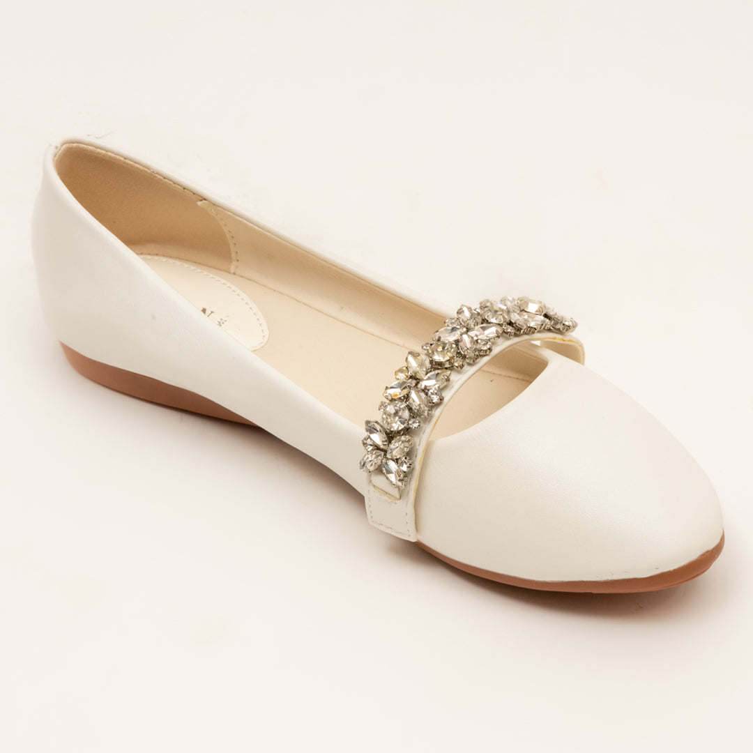 BELLA ENCHANTED-Embellished Belly in-White.