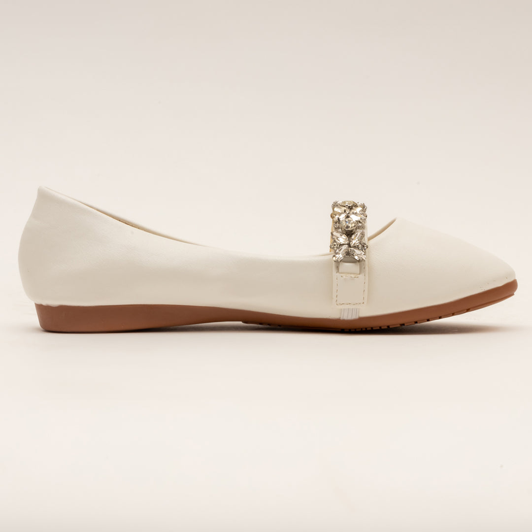 BELLA ENCHANTED-Embellished Belly in-White.