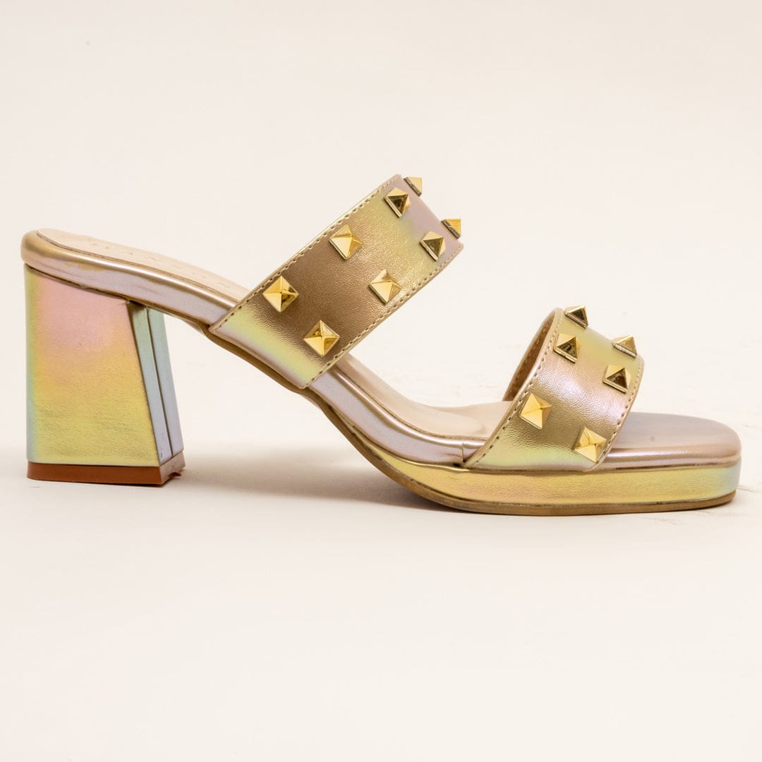 Leo -Party Wear heels in Gold
