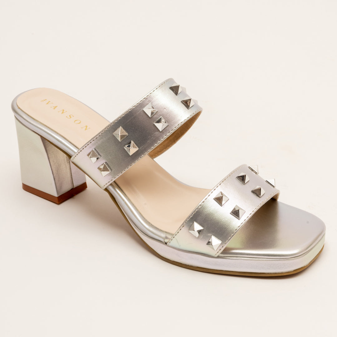Leo -Party Wear heels in Silver