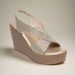 Gltter Gang Embellished Wedge Heels