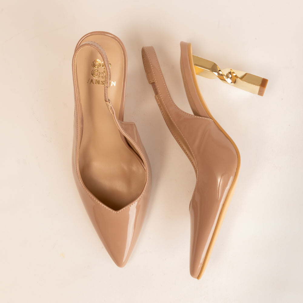 TWISTED TIMOTHY-Stylish Pumps in-Nude.