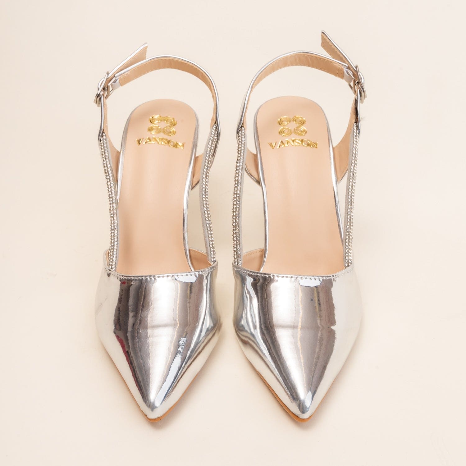GALA GLINT-Embellished Sandal in-Silver.
