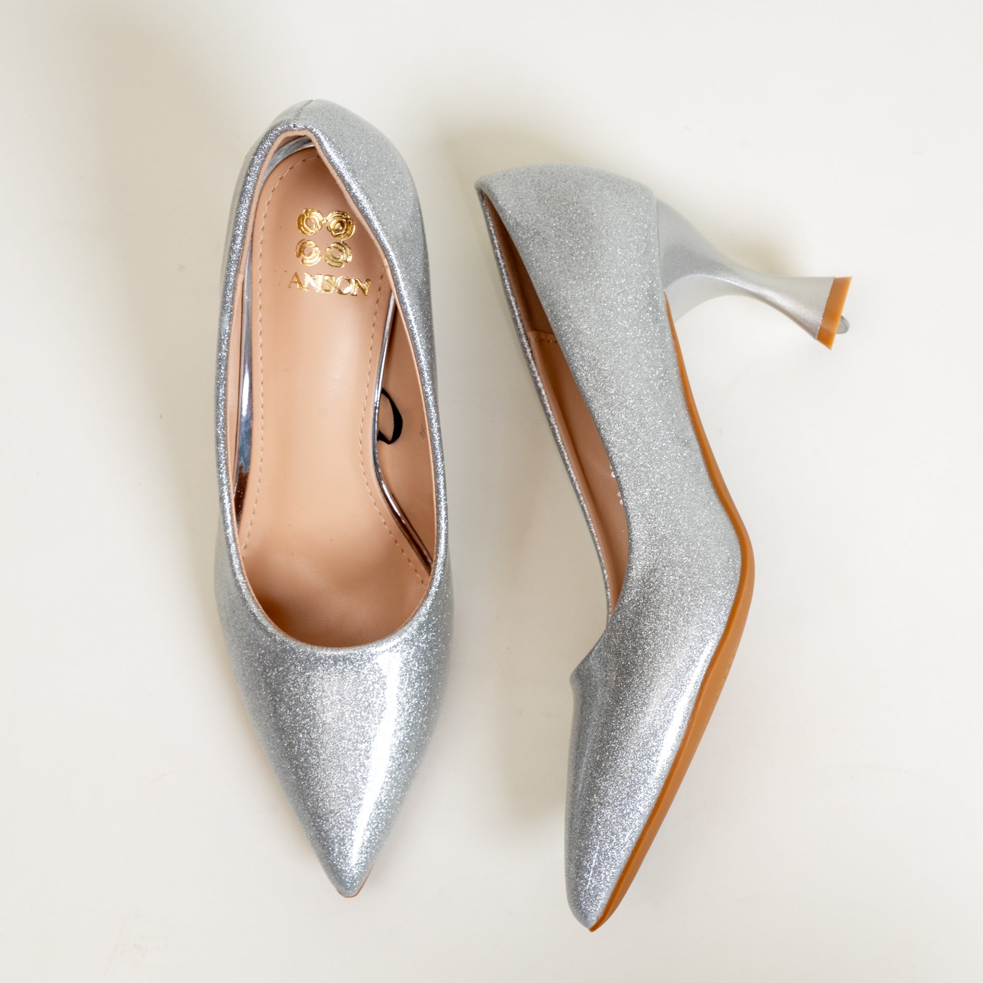 DOROTHY's DREAM-Party wear Pumps in-Silver.