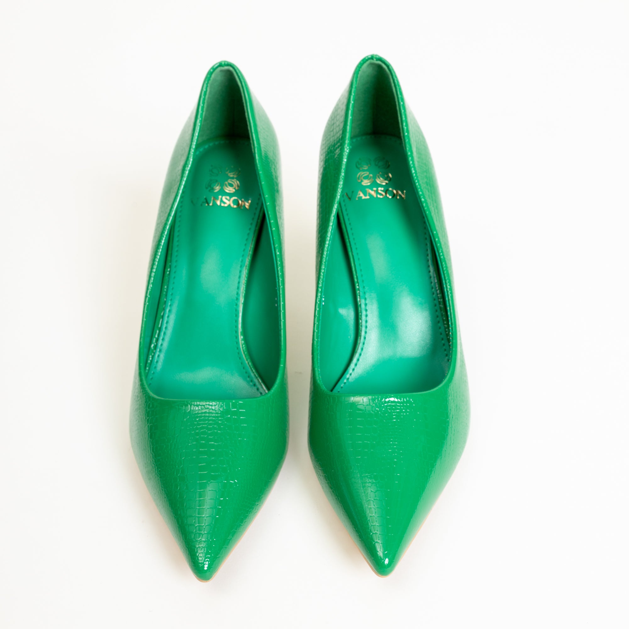 PEACOCK GREEN-Pumps in-Green