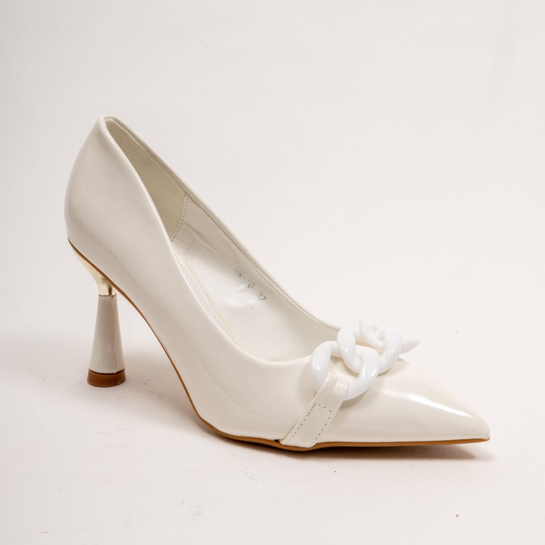 BOLD BRITTNEY-Pumps in-White.