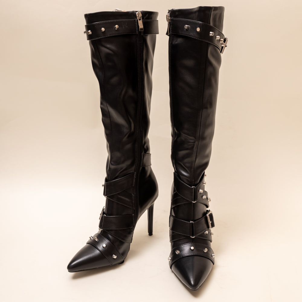 JEAN UP-Stylish Boots in-Black.