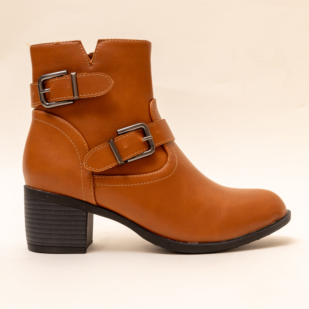 BUCKLE UP-Boots in-Camel.