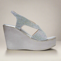Gltter Gang Embellished Wedge Heels