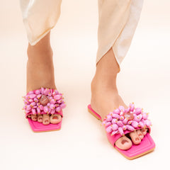 Cluster Code Flat Slippers