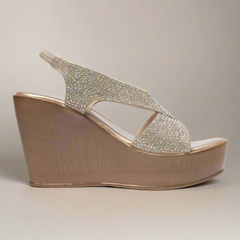 Gltter Gang Embellished Wedge Heels