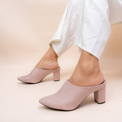 Lit Lara Shimmery Party Mules