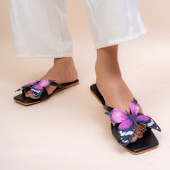 Flutter Butterfly Flat Slippers