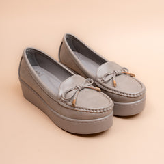 Quiet Authority Black Office Platform Loafers