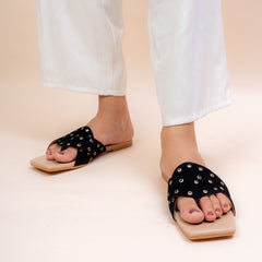 Overlap Flat Slippers