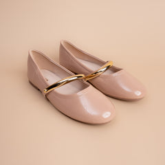 The Arc – Women’s Gold-Detail Mary Jane Flats