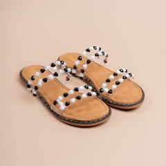 Monochrome Heart Transparent Flats
