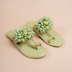 Tori Jade Modern Ethnic Kohlapuri Flats