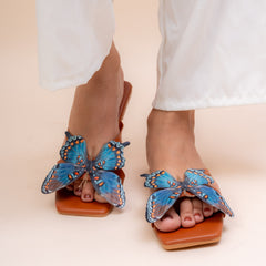 Flutter Butterfly Flat Slippers