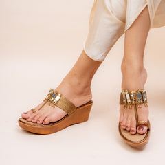Mirage Ethnic Style Wedge Heels