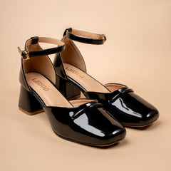 Daily Brew Block Formal Heels in Black
