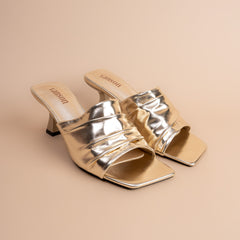 Afterglow – Women’s Metallic Square-Toe Heels