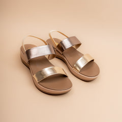Alloy — Women’s Dual-Tone Metallic Wedge Sandals