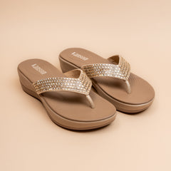 Twilight — Women’s Black Embellished Wedge