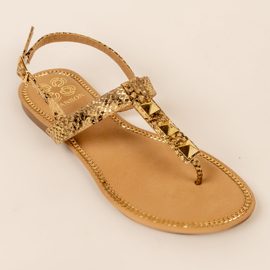 COMET-Flat Sandal in-Antique.