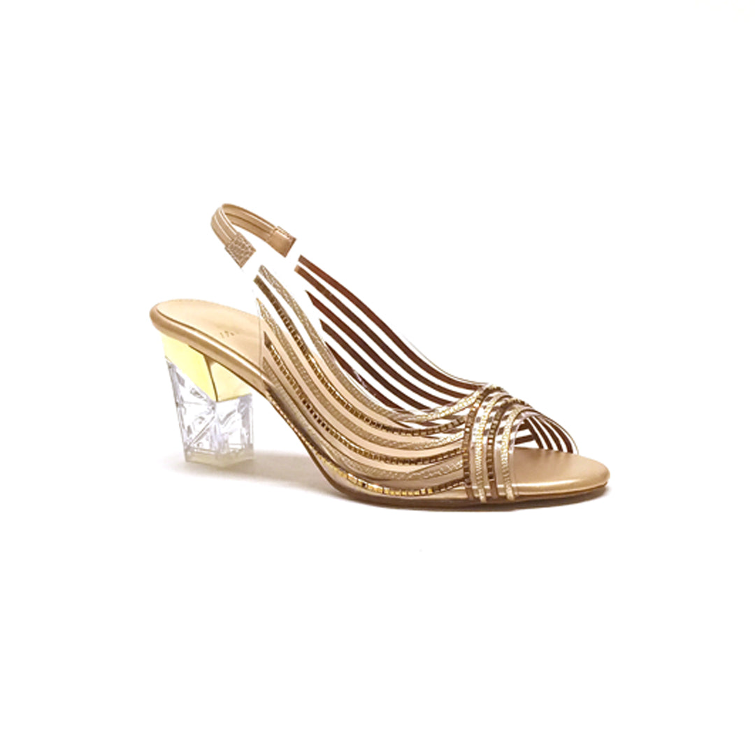 GLAM DASH-Party Wear heel in-Gold