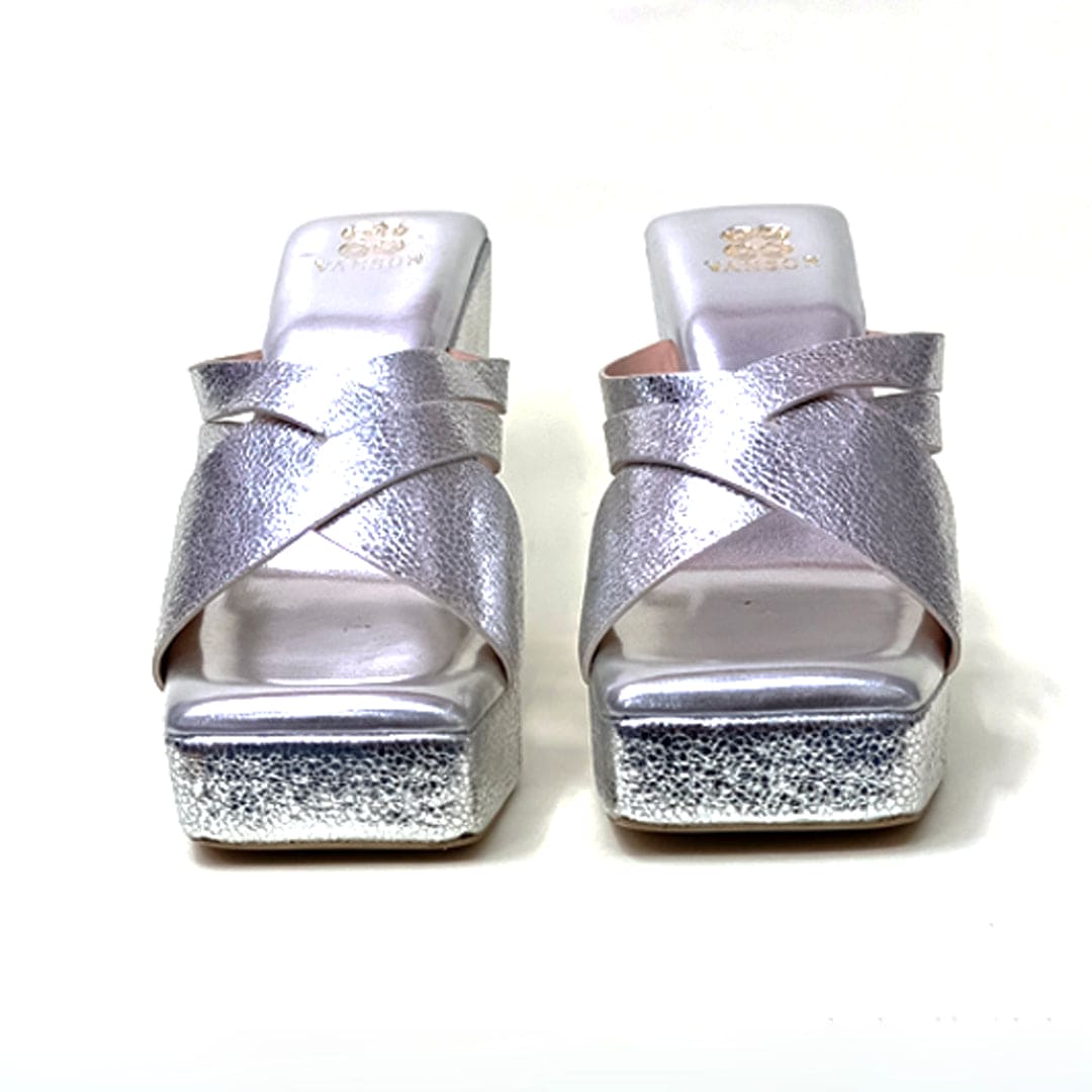 FERRO GOLD-High Heels in-Silver.