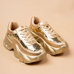 Sonata Gold Party Sneakers